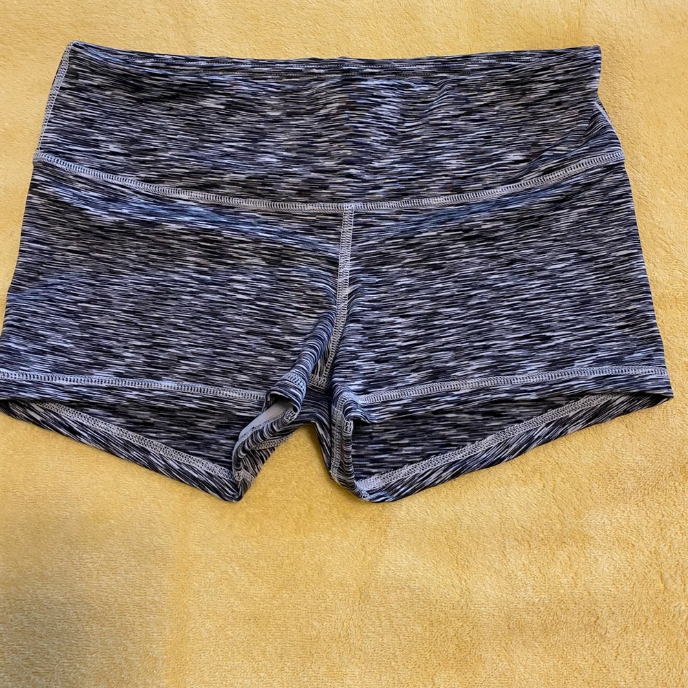 Fleo Black Athletic Compression Shorts